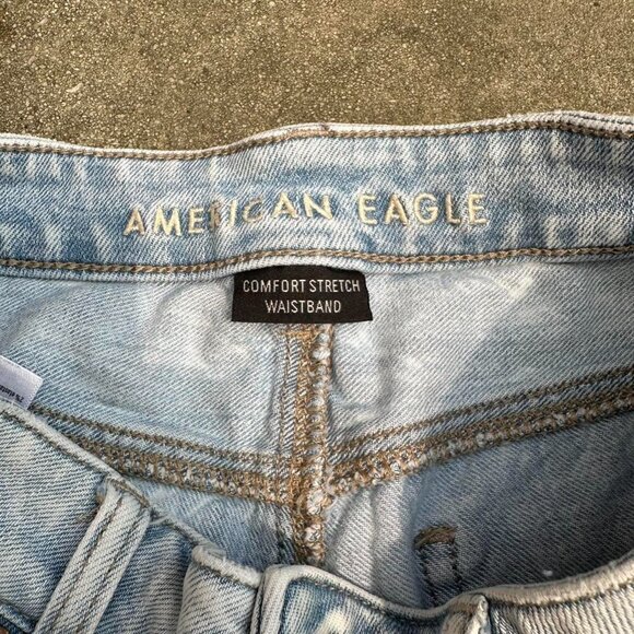 American Eagle Outfitters Women's White and Blue Shorts - Picture 4 of 4